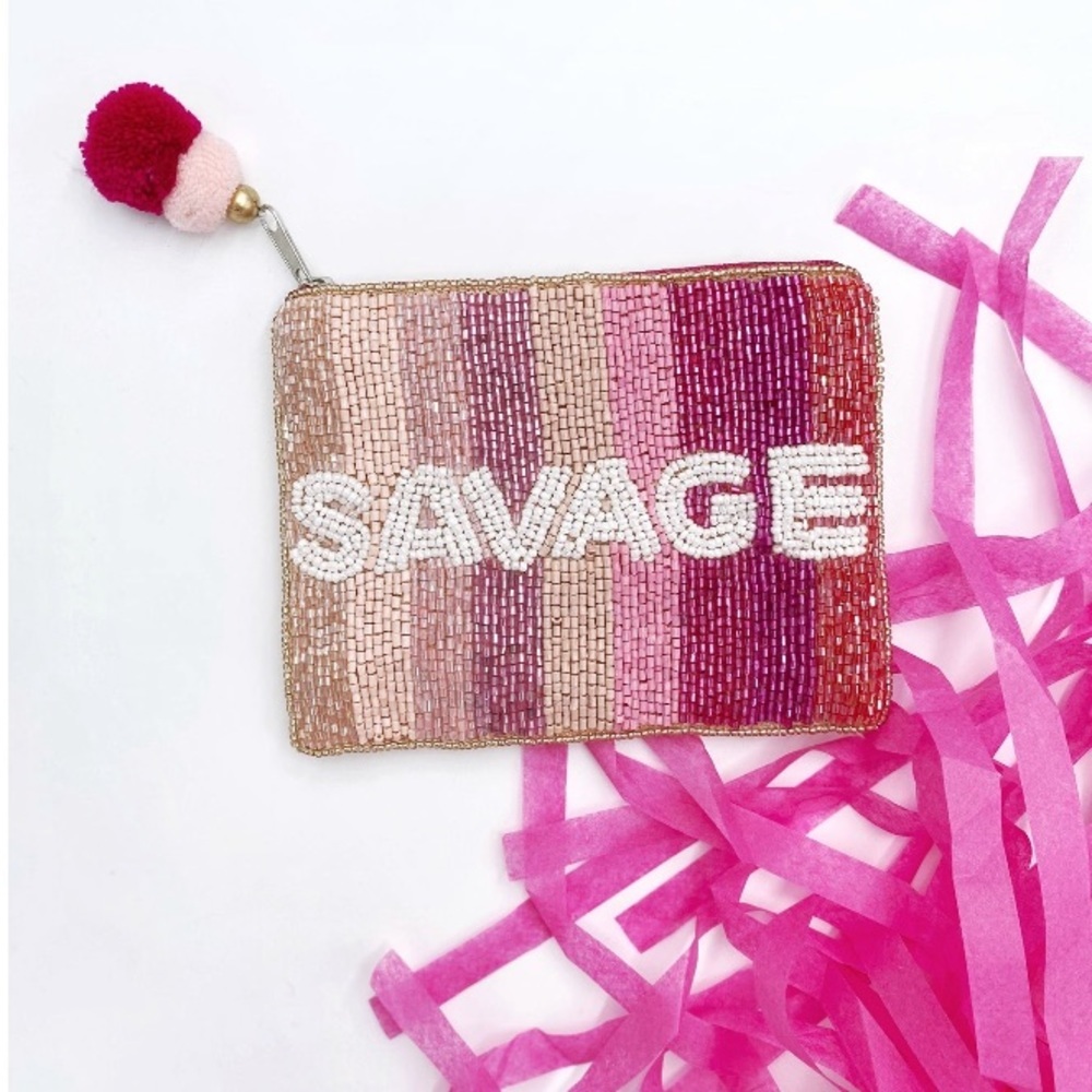 Savage Beaded Card/Money Pouch